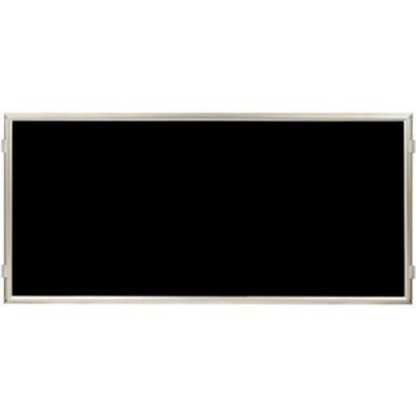 Lavi Industries , Hinged Frame Sign Panel/Barrier, , 60" x 30", Matte Black 50-HFP1002/SA/BK